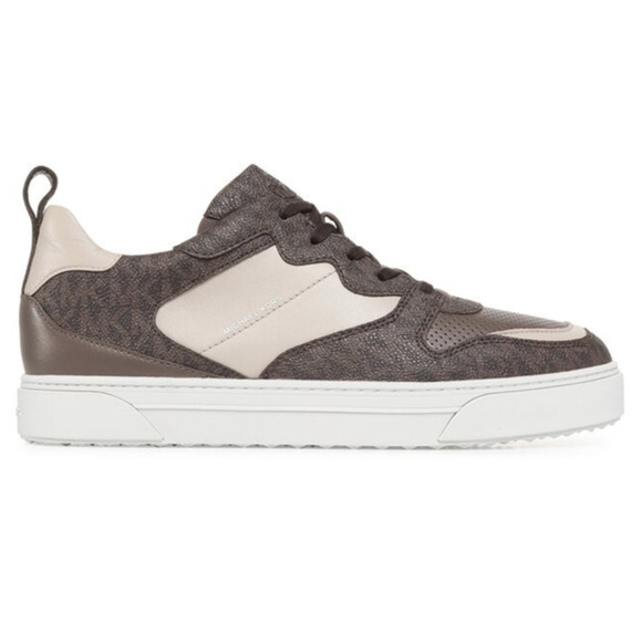 MICHAEL KORS MENS TENNIS SHOE Brown BAXTER LACE UP, 42F0BAFS3L Size 10 M main image 8